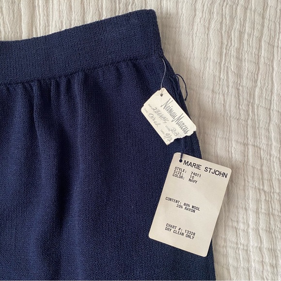 Vintage Marie St. John Navy Skirt size 10 - Picture 6 of 9